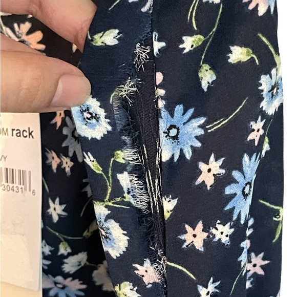 Nordstrom Rack Rowa Blue Floral Print Short Sleeve Casual Event Maxi Dress Small - Picture 10 of 10